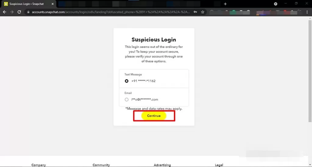 How to delete snapchat account steps visual representation