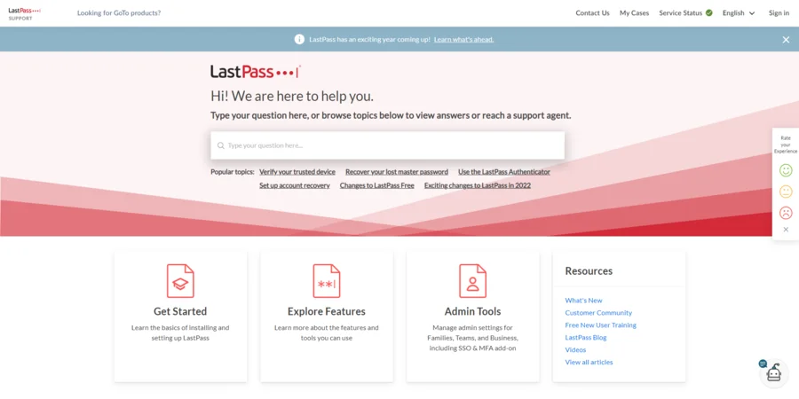 LastPass Support