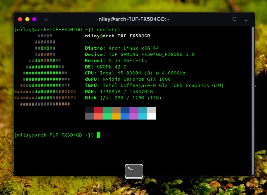 arhc linux on my PC