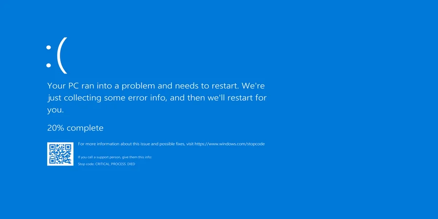 Blue Screen of Death (Windows 10)