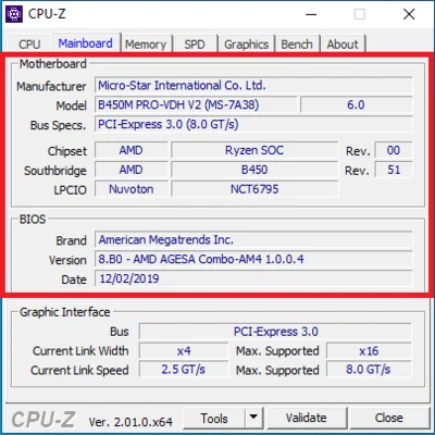 CPU-Z (Mainboard)