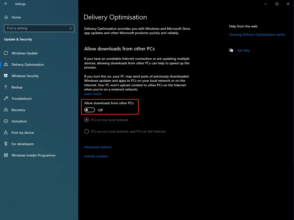 Increase your Internet Speed in Windows 10/11 by disabling Delivery Optimization.