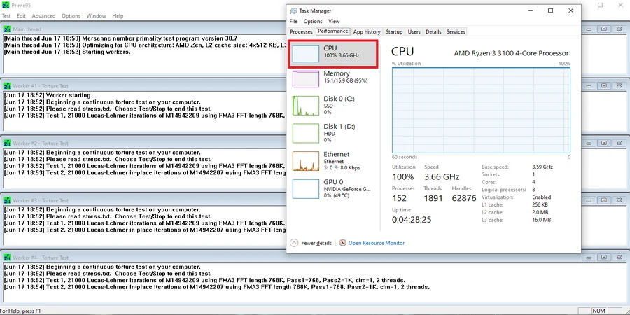 Prime95 Stress Test