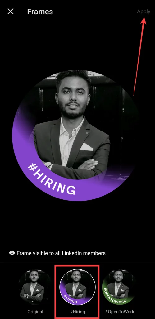 Set Hiring Badge