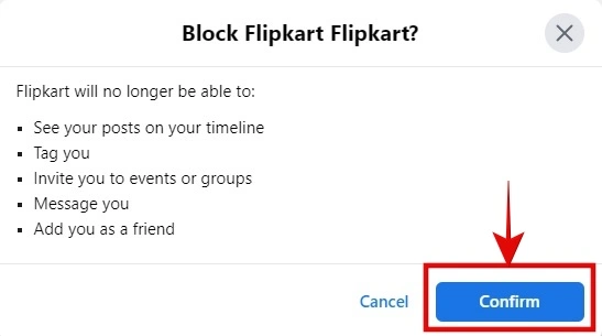 click confirm