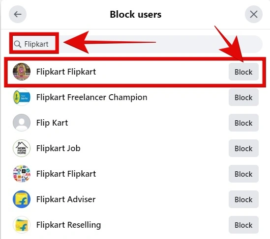  click "Block."