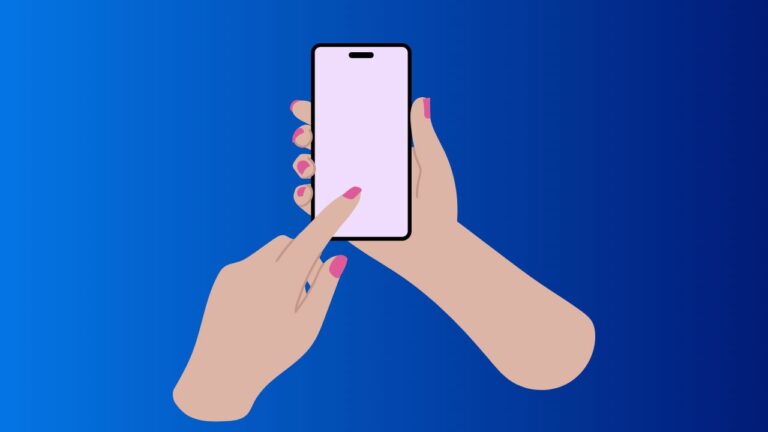 animated hands with a smartphone