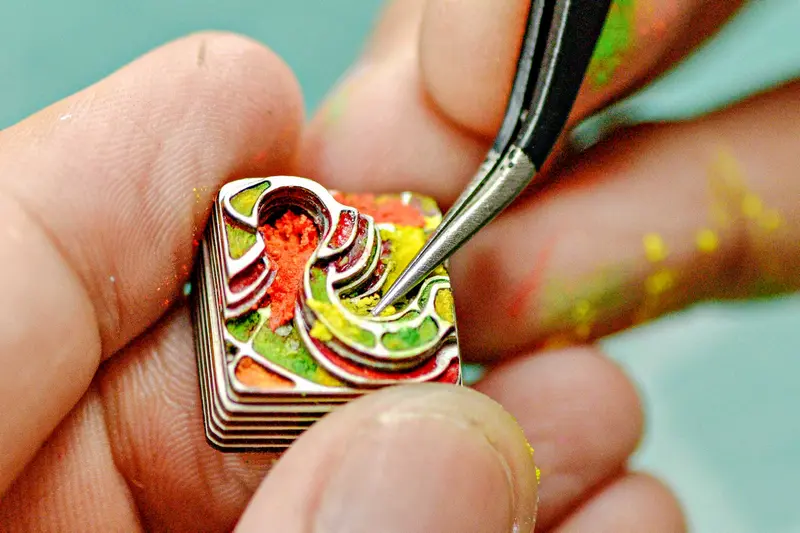 artisan keycaps using the original art mold